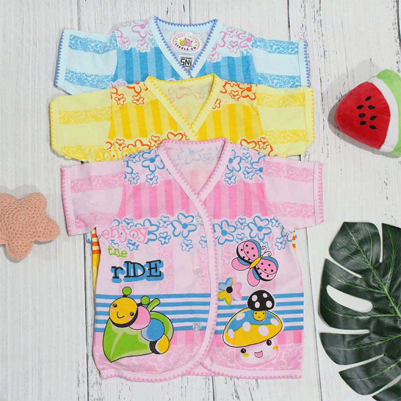 Baju baby new born baru lahir laki perempuan / baju lengan pendek