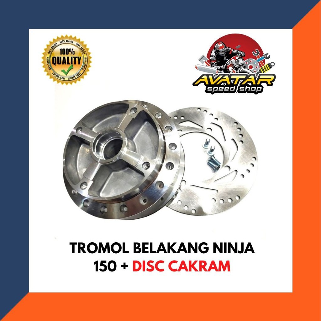 TROMOL BELAKANG NINJA 150 + DISC CR7