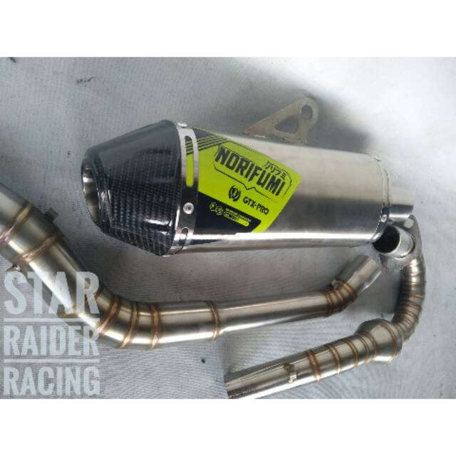 KNALPOT NORIFUMI GTX PRO TERSEDIA BUAT CRF150L KLX BF L S G DTRACKER VIAR 200 KLX TIGER VIXION TRAIL