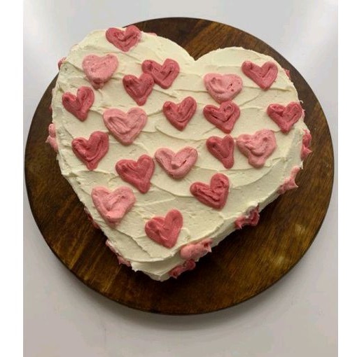 

heart fluffy cake