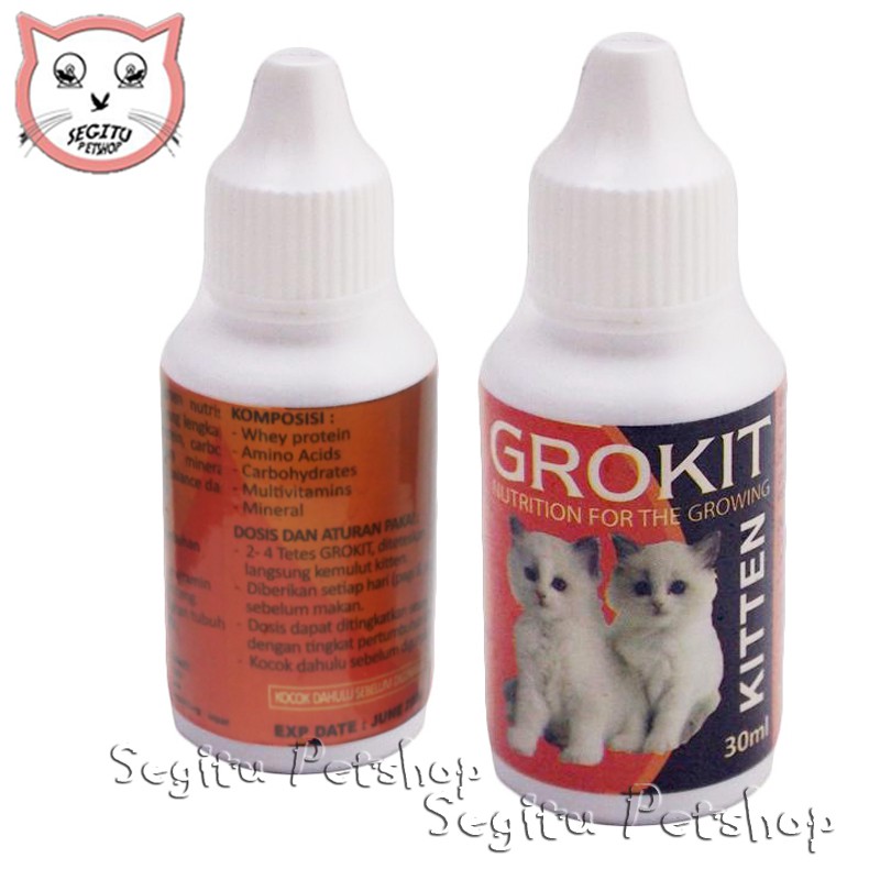 Vitamin Anak Kucing Kecil Kitten Grokit