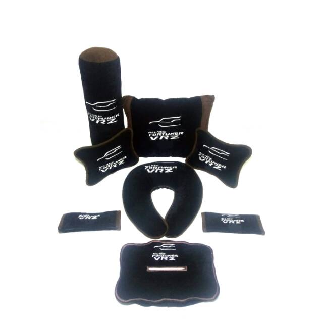 All New Fortuner VRZ Bantal aksesoris mobil hitam coklat