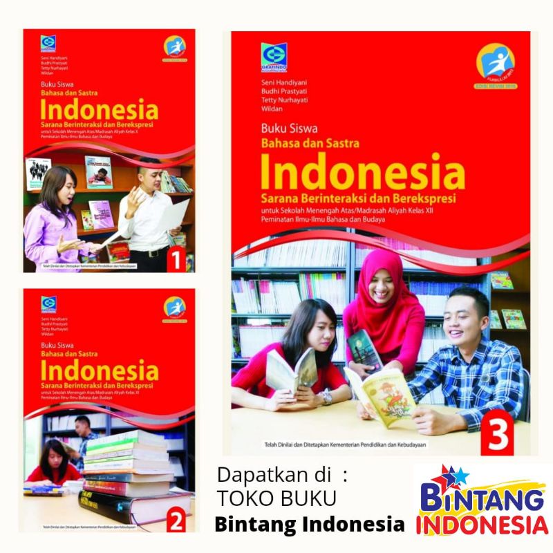 Bintang Indonesia Jakarta - Buku Pelajaran Bahasa Indonesia Peminatan Kelas  1,2,3 SMA/MA K13 Revisi GRAFINDO/FACIL-0