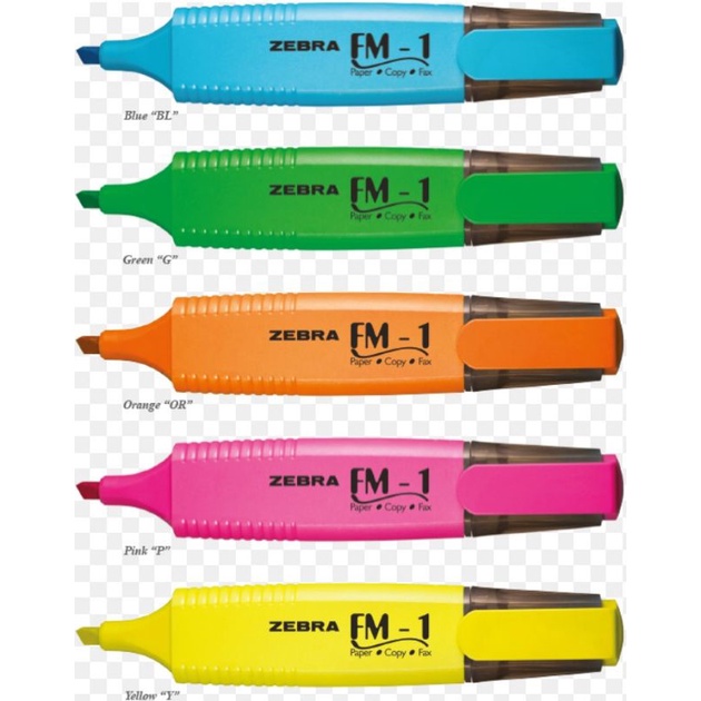 

stabilo/highlighter FM-1 zebra warna-warni neon&pastel