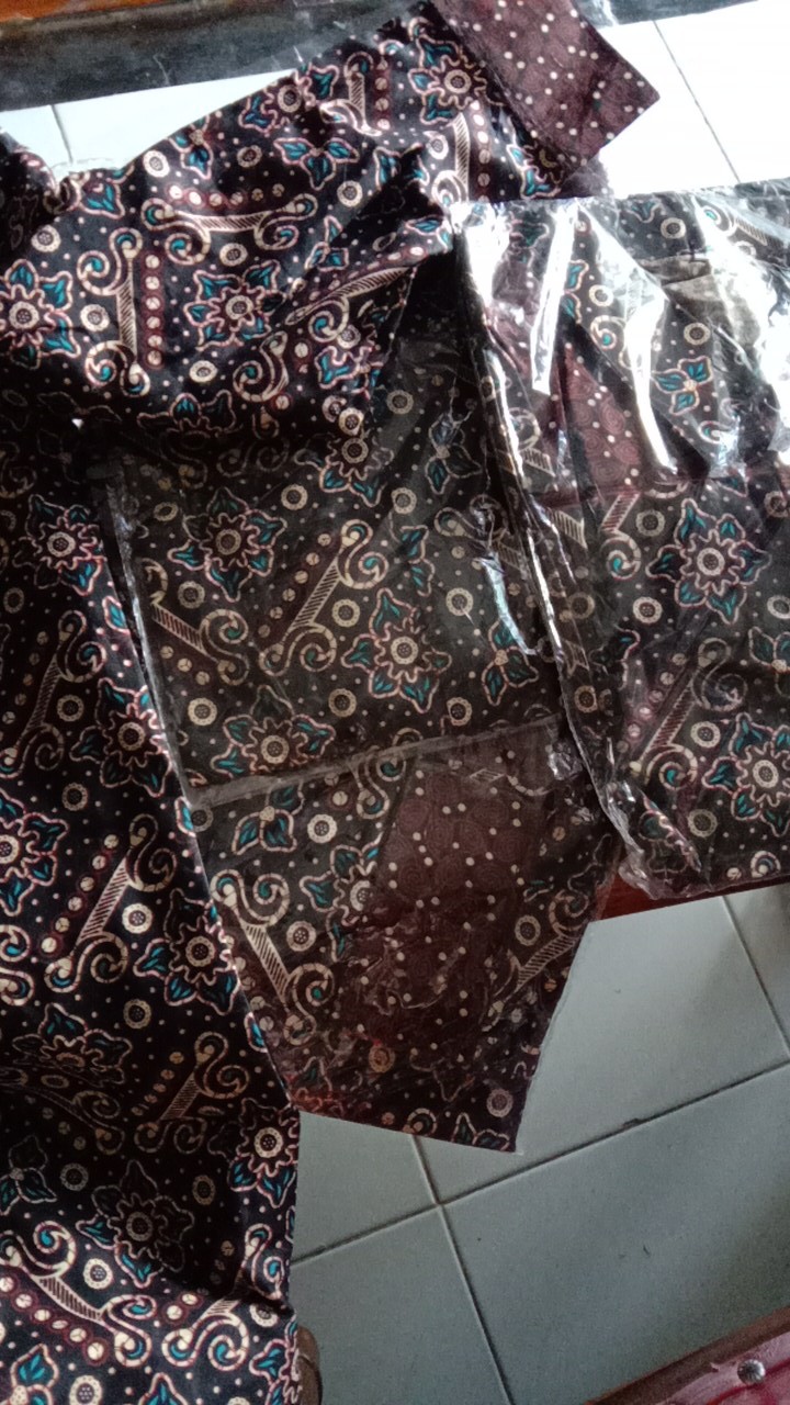 Batik Couple Keluarga Sania Ruffle Ori Ndoro Jowi Dnt Motif Mataram Termurah Shopee