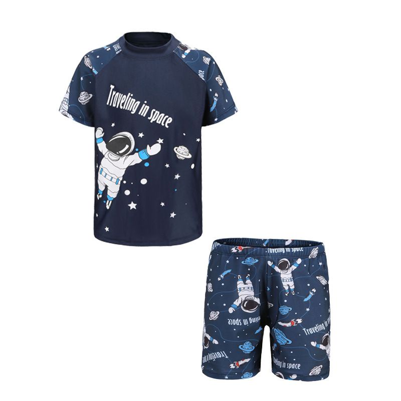 Baju renang anak laki-laki motif dino dan astronot umur 1-10 tahun / Baju renang import anak laki-laki umur 1-10 tahun