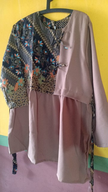 Batik Wanita Asj Sa Hrb026 Kenongo Kemeja Tosca Pendek