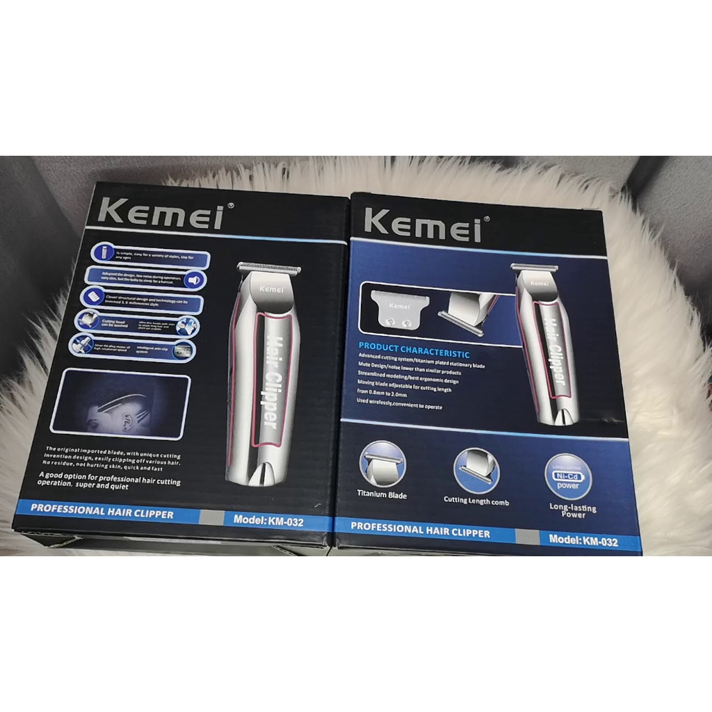 Hair Clipper Kemei Original KM-032 Alat Cukur Rambut Kumis Jenggot