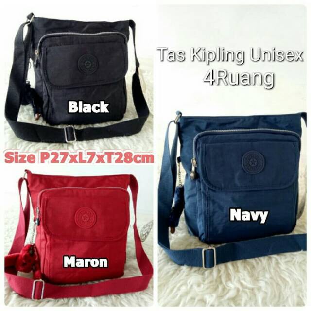TAS 100% ORIGINAL - Kp857 Tas Selempang Kipling Import Unisex