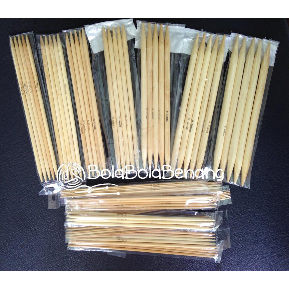 Bamboo Double Pointed Needles (DPN) Set 20cm