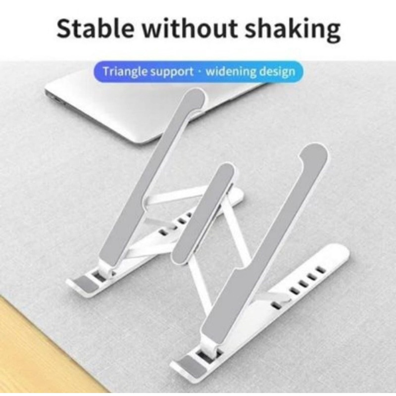 Stand Dudukan Laptop Adjustable Stable Stabil Kuat Kokoh