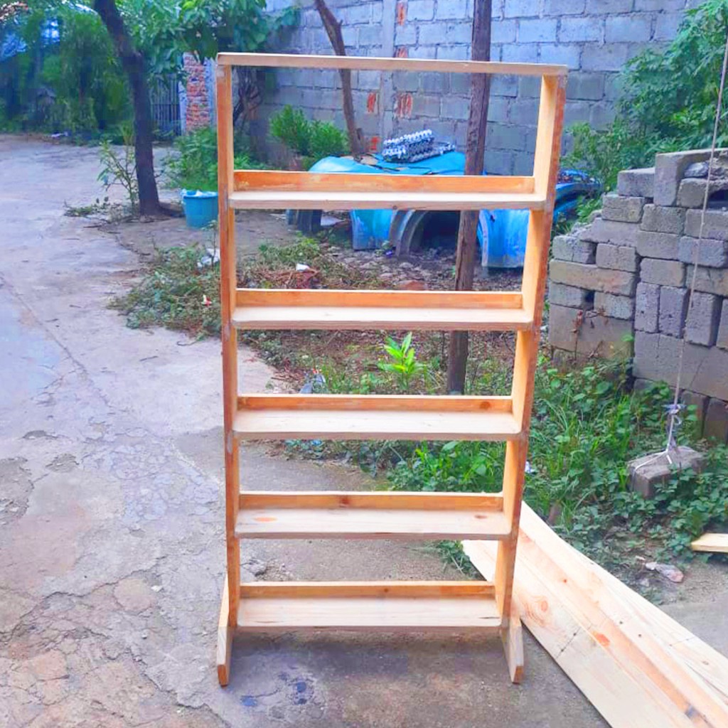 Rak Kayu Ikan Cupang Jati Belanda | Bukan Rak Besi