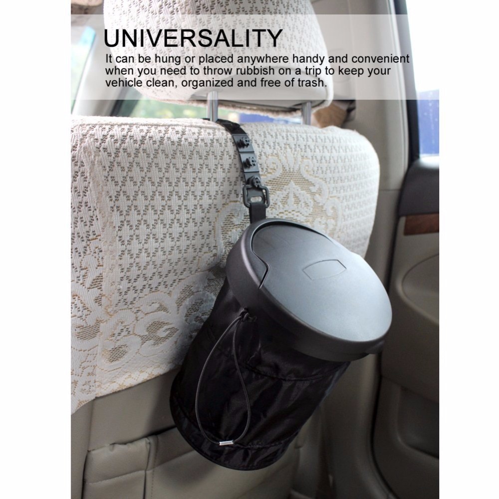 Foldable Car Dustbin Tempat Sampah Mobil Portable Collapsible Rubbish Trash Bin Pop Up Dustbin Gantung Travel Keranjang Sampah Berdiri