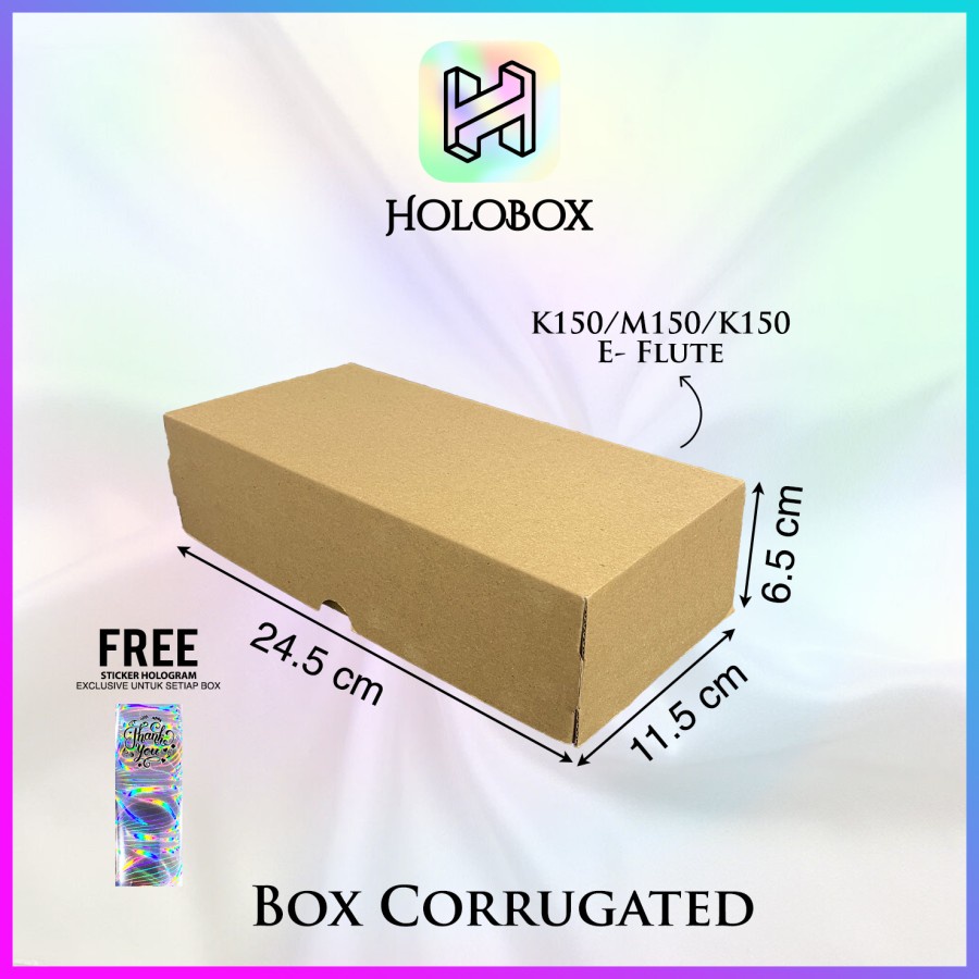 

Box/Dus/Kotak Polos/Packaging/Cake/Bolu/Serbaguna Uk.24.5x11.5x6.5