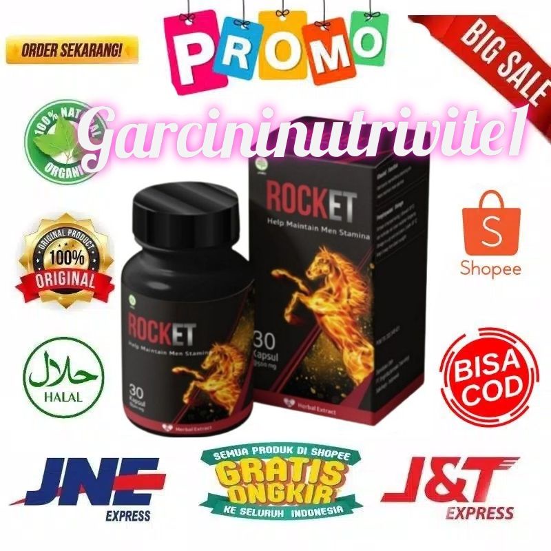 ( Terlaris ) ROCKET Obat Herbal Kuat Stamina Pria Tahan Lama Asli Original BPOM