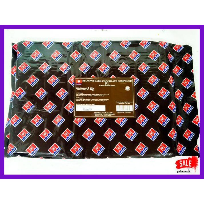

SAKMACOKLAT- DIAMOND DARK CHOCOCLATE COMPOUND 5 KG / COKELAT DIAMOND 5 KG MURAH -MAKANAN-MINUMAN.