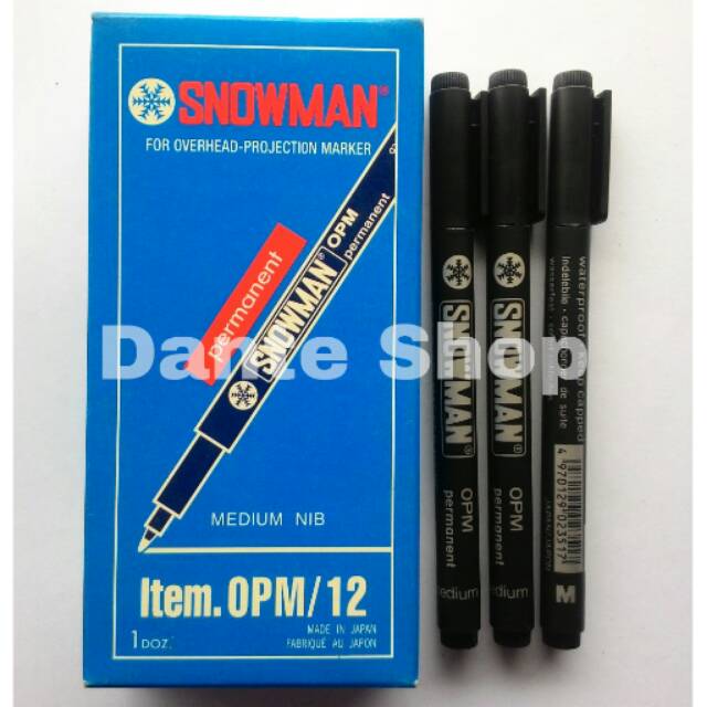 Spidol Snowman Permanent OPM - Satuan