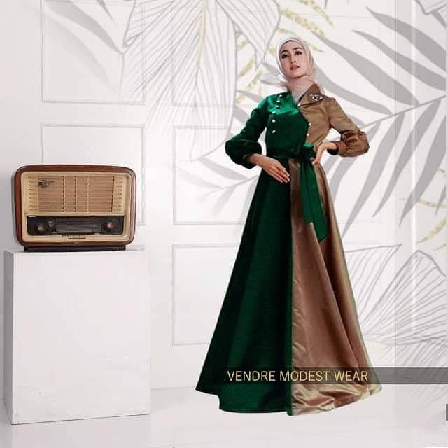 VENDRE MODEST WEAR CALISTHA DRESS ATASAN MUSLIM CANTIK MODERN PREMIUM