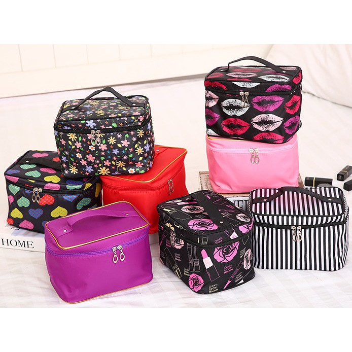 Grosir - K502 (UK BESAR) Tas Kosmetik Motif / Tas Multi Fungsi / Bag Travel Make up / Tas Organizer