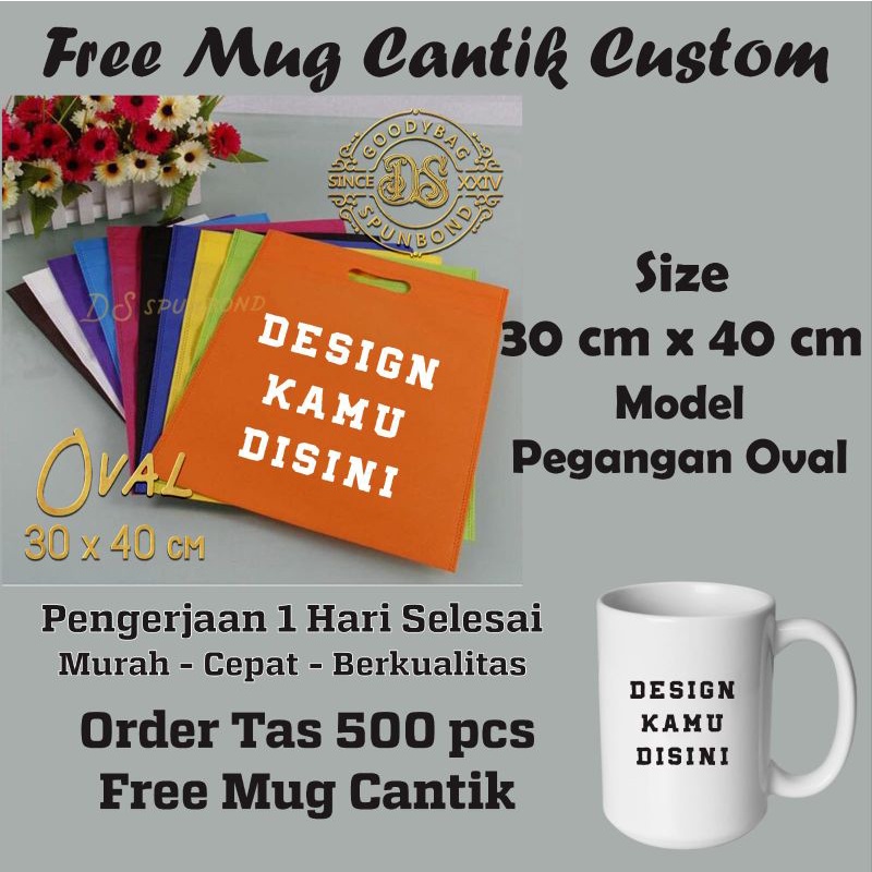 

Tas goodibag oval 30x40