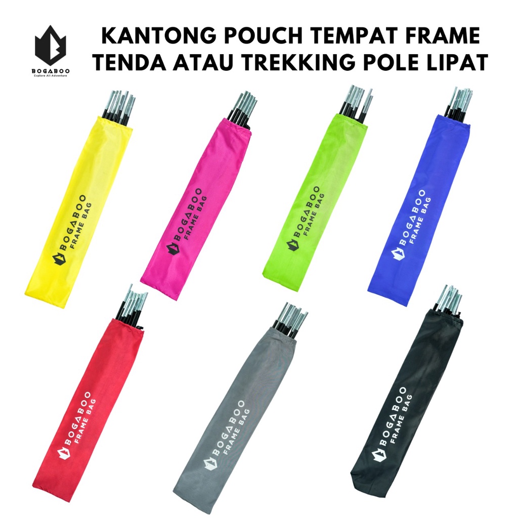 Stuff sack bogaboo  - Tempat frame Alloy - sarung frame - pouch frame - kantung frame - kantong Tongkat - tas frame - tempat tracking pole