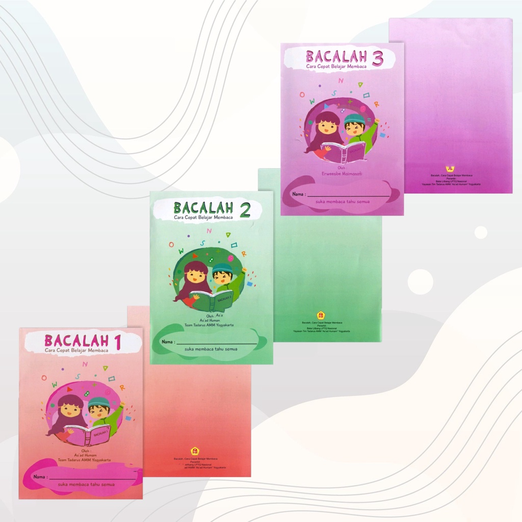 Buku Belajar Membaca Bacalah Jilid 1 2 3