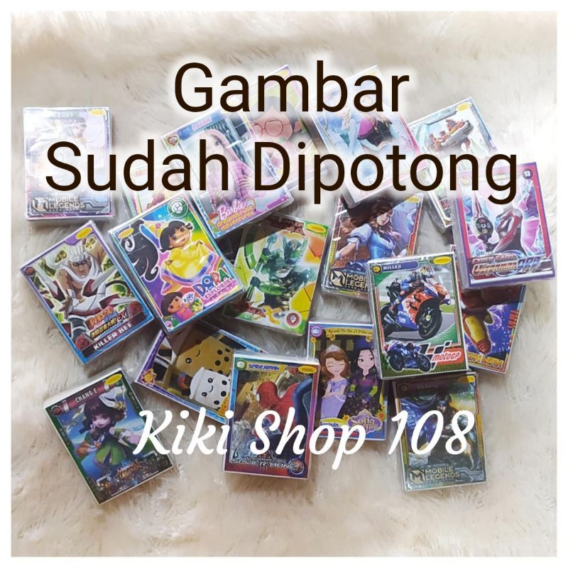 Kiki Shop 108 / Poster Gambaran / Gambar Yang Sudah Dipotong Bagian 1/Mainan Jadul Tepuk