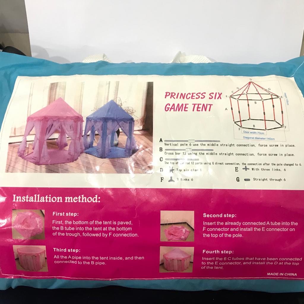 Tenda Anak Princess Kastil Mainan Indoor Outdoor