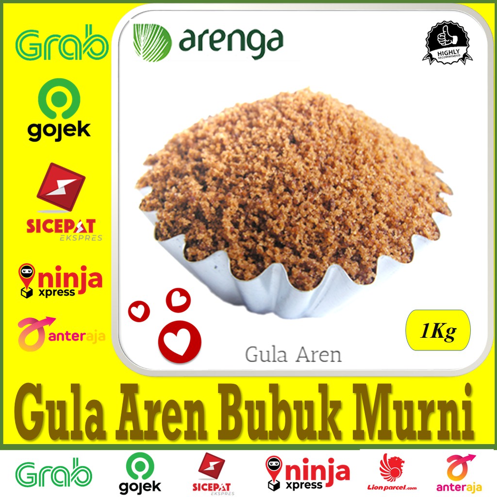

Gula Aren Bubuk Murni Pure Palm Sugar Premium Arenga 1kg