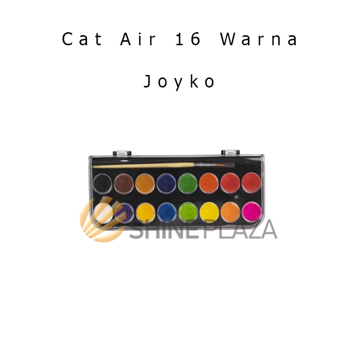 

Watercolor Cake Set WC-3-16 Joyko - Cat Air Watercolour Isi 16 Warna