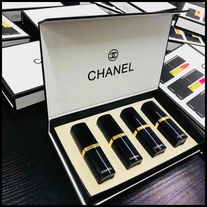 Terbaru Lipstick Chanel Rouge 4 In 1/Gift Set