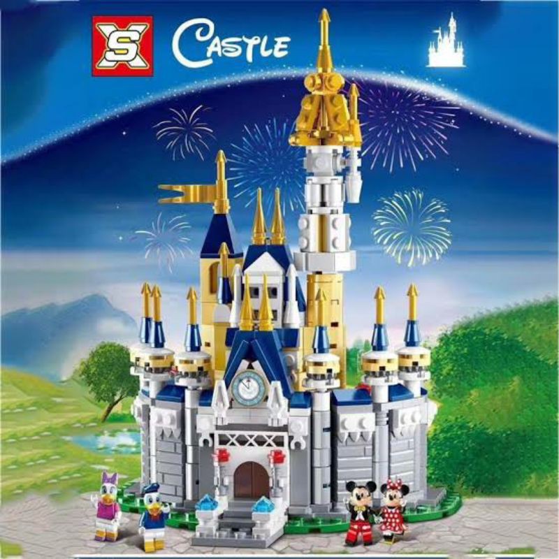 Blocks Disney Castle Disneyland 497pcs