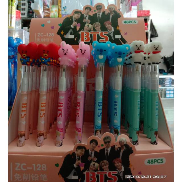 

Pensil bensia /pensil sambung karakter BTS ZC-218