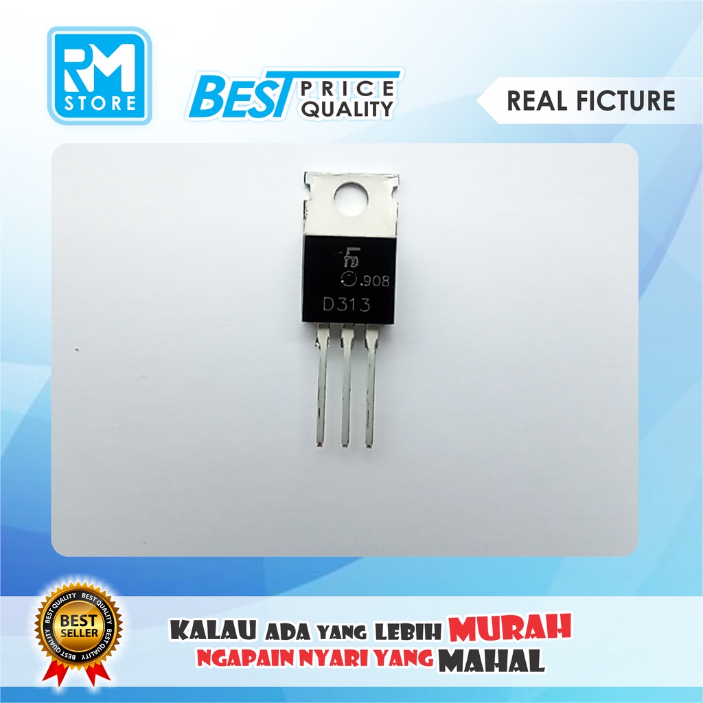 TRANSISTOR D313 ORIGINAL STANDART ROS/ D313 UNTUK POM MINI PERTAMINI
