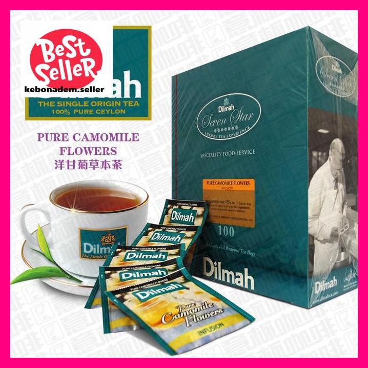 

74S40A20 Teh Dilmah 100Sachet Chamomile Kesehatan-Kualitas Terbaik