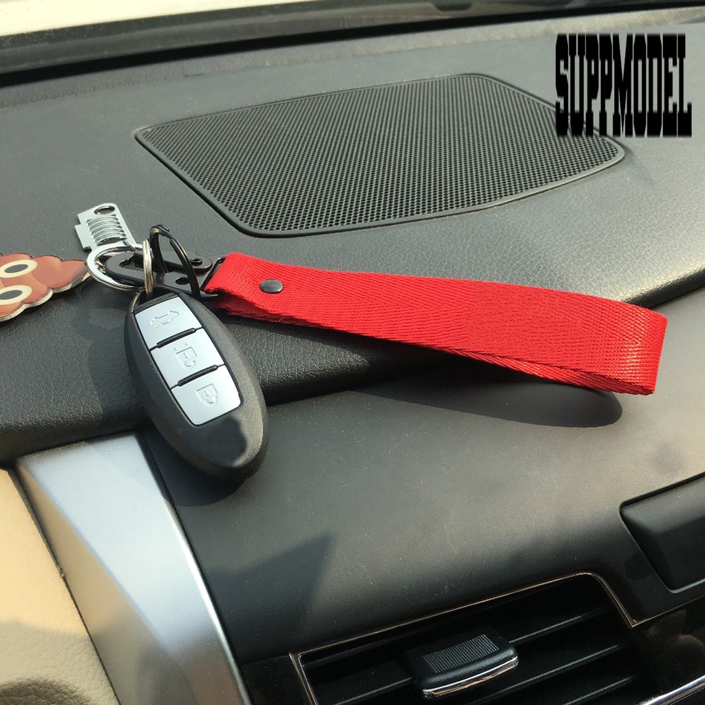 &lt; Suppmodel Gantungan Kunci Dengan Strap Pergelangan Tangan Bahan Metal Untuk Mobil / Motor