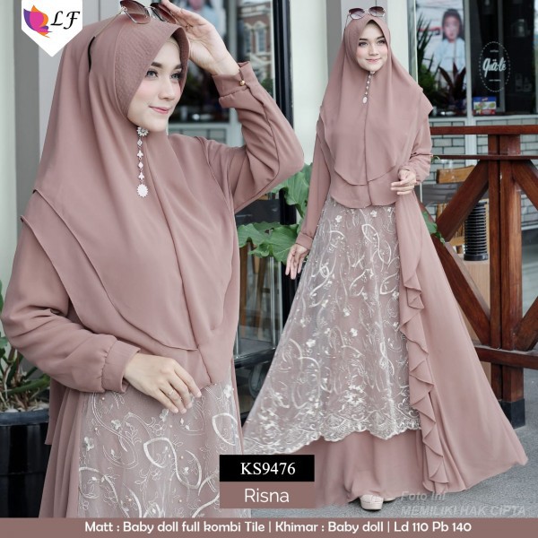 GAMIS RISNA/GAMIS SYARI/GAMIS MURAH/BAJU MUSLIMAH/GAMIS SOLO/ABAYA