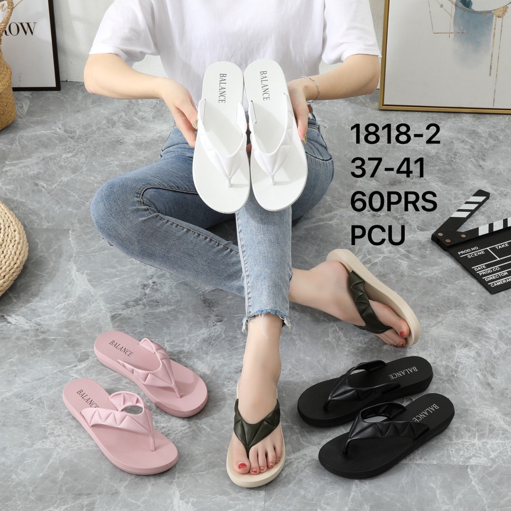 ✨ COD ✔️ SANDAL JEPIT WANITA BALANCE 1818 2  ORIGINAL IMPORT 100% TEBAL KUAT NYAMAN AWET SOL KARET TIDAK LICIN