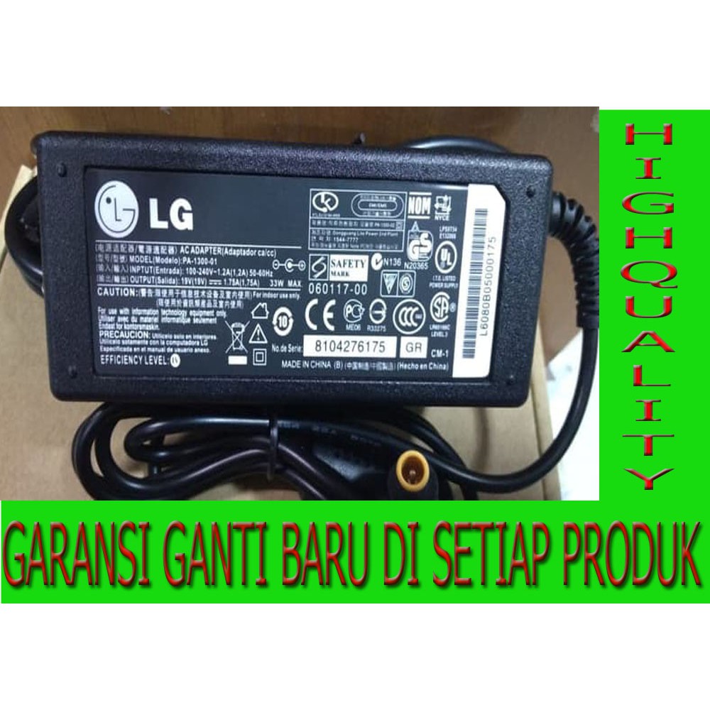 Adaptor Charger Monitor LG TV LED LG Original