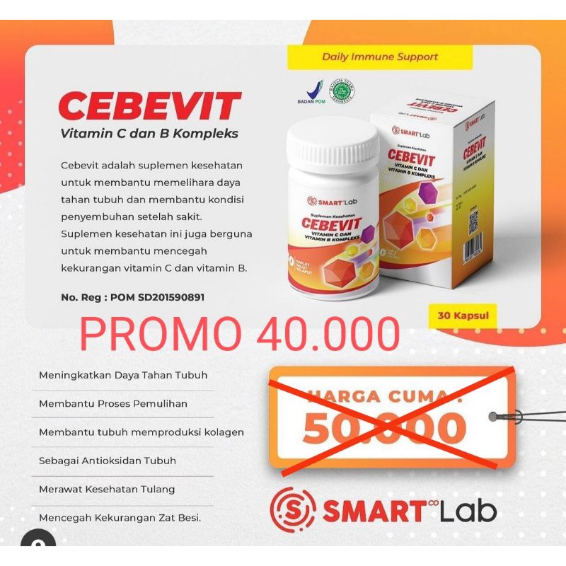 Cebevit Vitamin C dan Vitamin B Kompleks