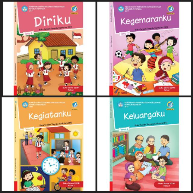 Buku Paket Tematik k13 Sd kelas 1 semester 1 revisi 2020 | Shopee Indonesia