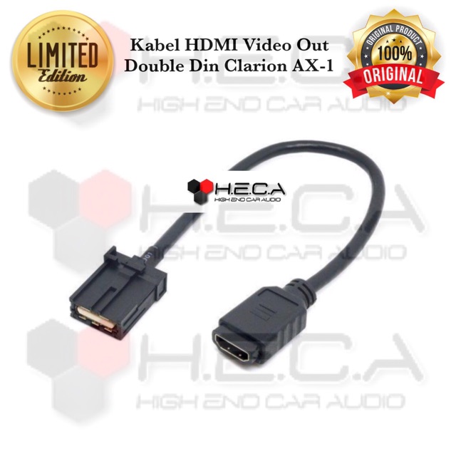 Kabel HDMI Video Out Head Unit Clarion AX-1 Double din AX1 AX 1 Socket Cable Soket Output
