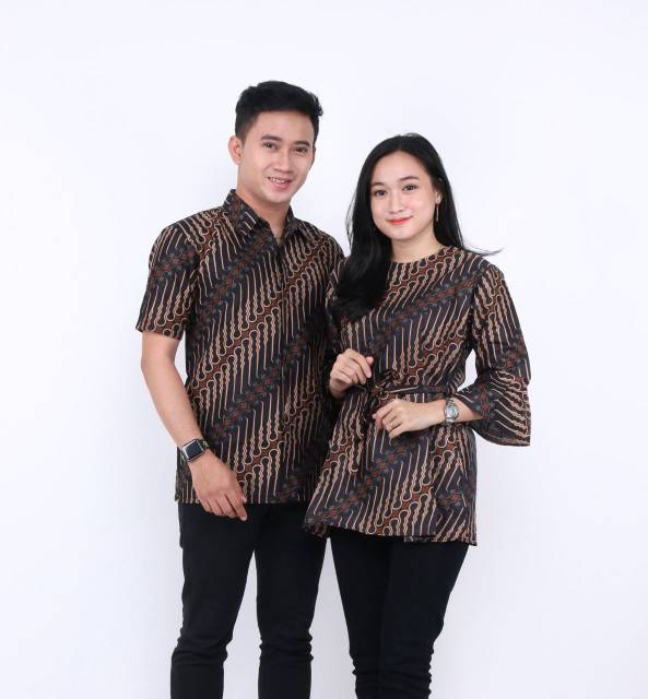 Rama Shinta Couple - Melani Set Couple Lilit Rovella Batik Couple Modern