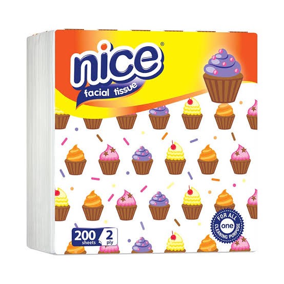 NICE Facial Tissue Pop Up 200 Sheets