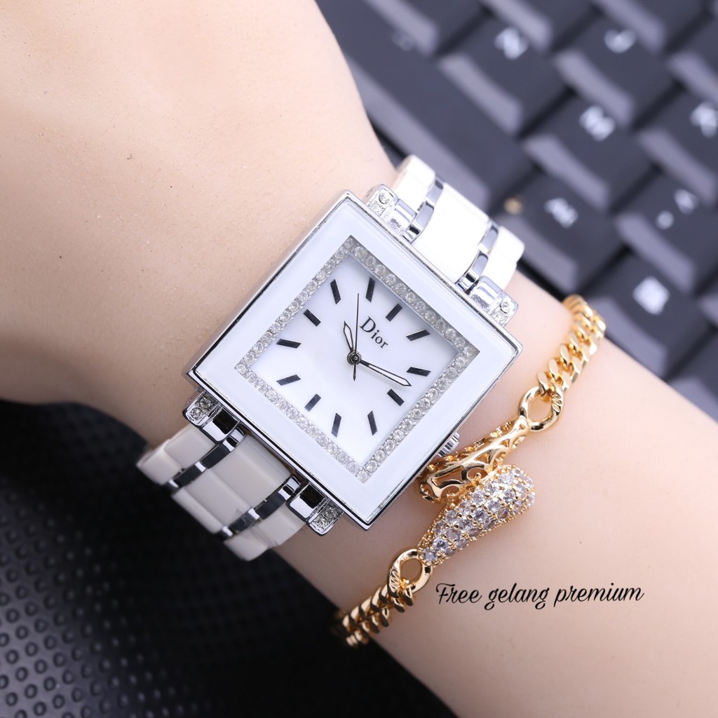 JAM TANGAN WANITA DIOR MIKA KOTAK