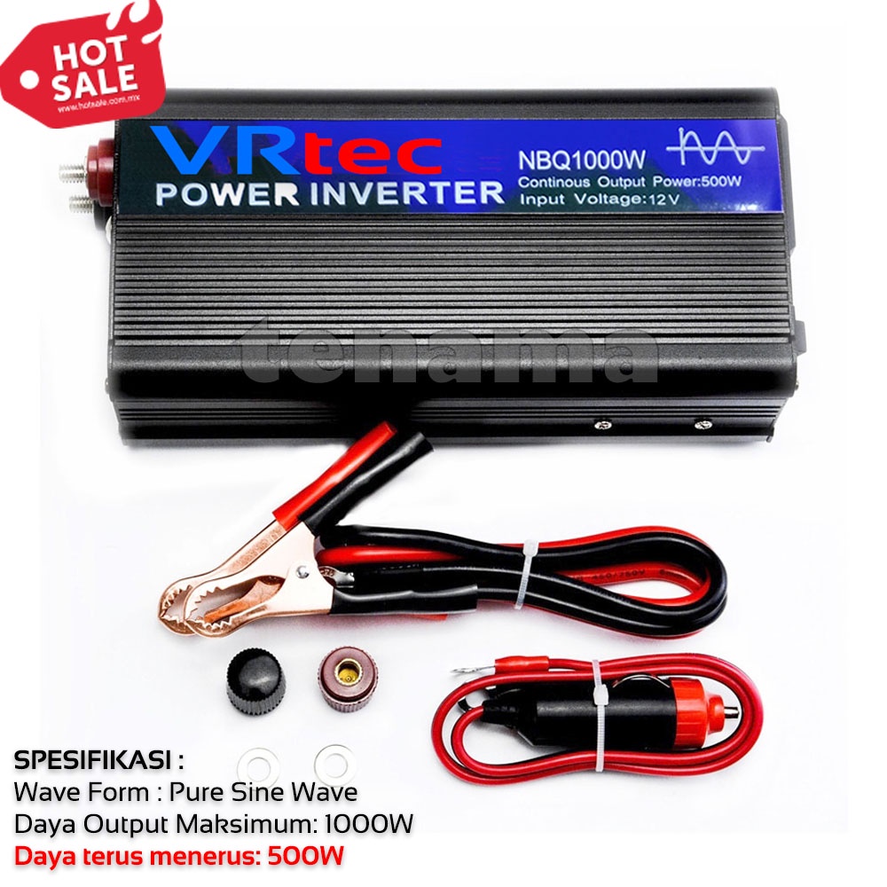 Power Car Inverter PSW 1000W DC 12V to AC220V NBQ1000W