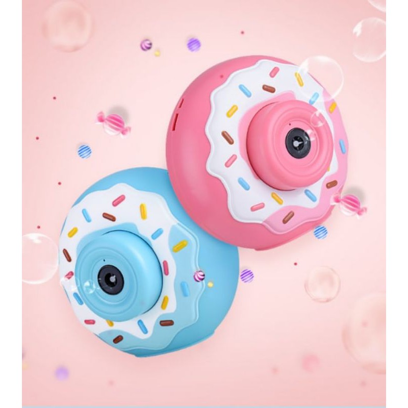 bubble toy donut - mainan buble toys kamera donat