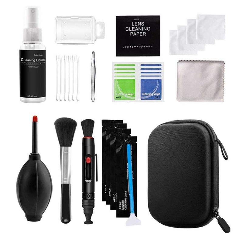 Pembersih Kamera Set Camera Cleaning Kit 13 in 1 DSLR Pompa Pena Sikat