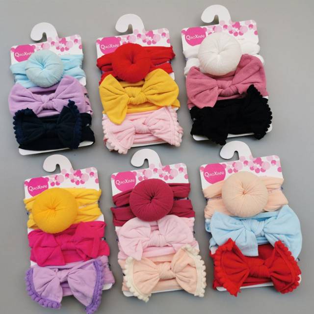 BSET6-3Pcs Set Bandana Bayi Donut