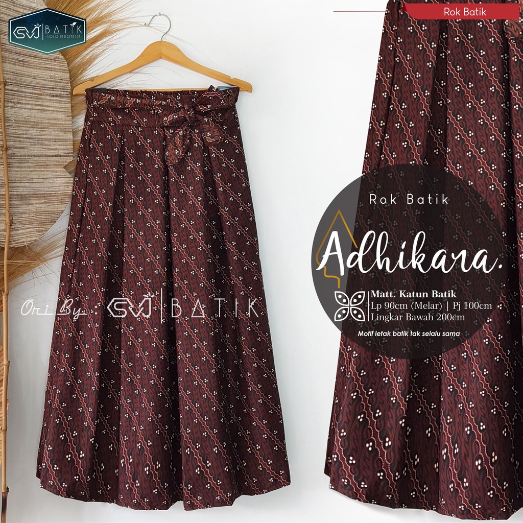 ROK BATIK ALUSAN SINARAN LANNA BAWAHAN BATIK WANITA TERKINI ORI KESHWA MURAH ORIGINAL REALPICT-Adhikara